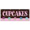 Signmission Cupcakes Banner Heavy Duty 13 Oz Vinyl with Grommets Single Sided B-96 Cupcakes - alternate 1
